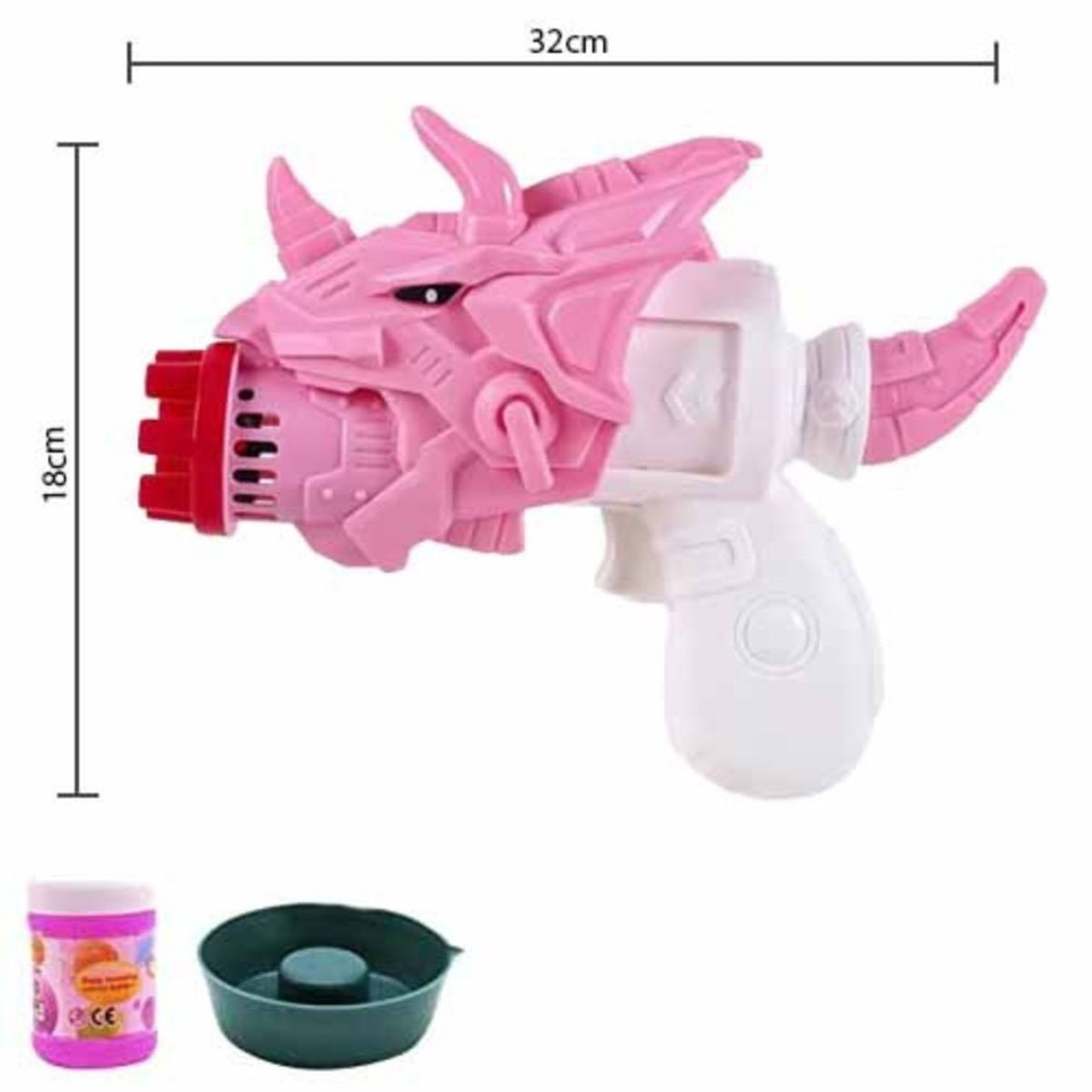 GENERICO - Generador de Burbujas Dino Happy Rosa