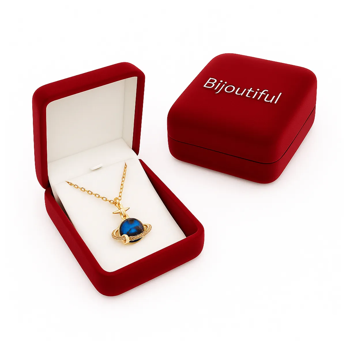 GENERICO - Collar Saturno cosmos Bright mujer