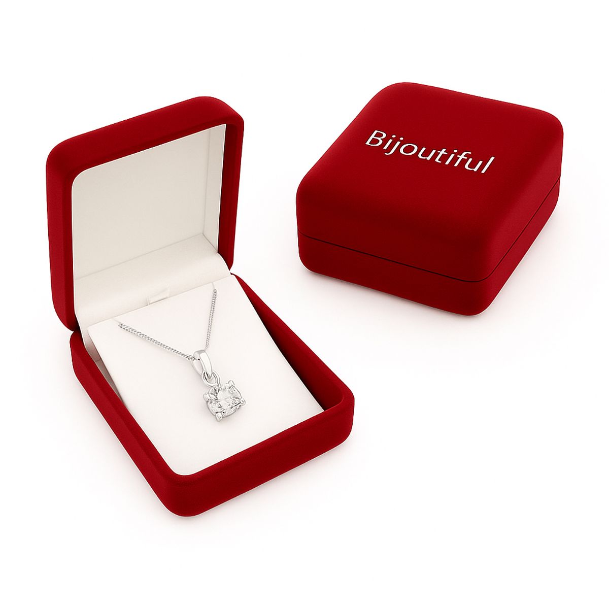 GENERICO - Collar Punto de luz Brillo Mujer Silver