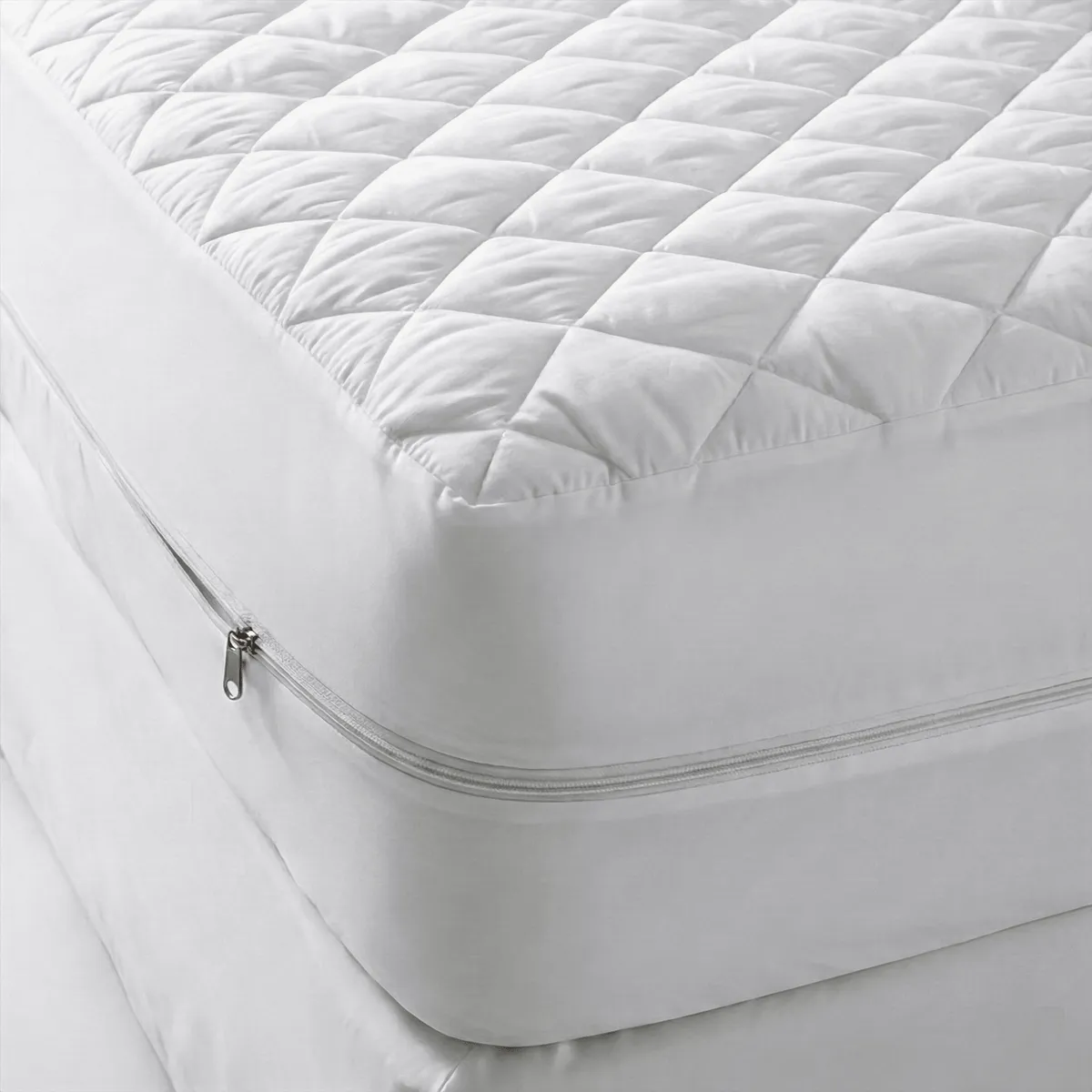 GENERICO - Forro de colchón con cierre 2 plazas IMPERMEABLE - ANTIÁCAROS - ACOLCHADO I DREAM SUPREME