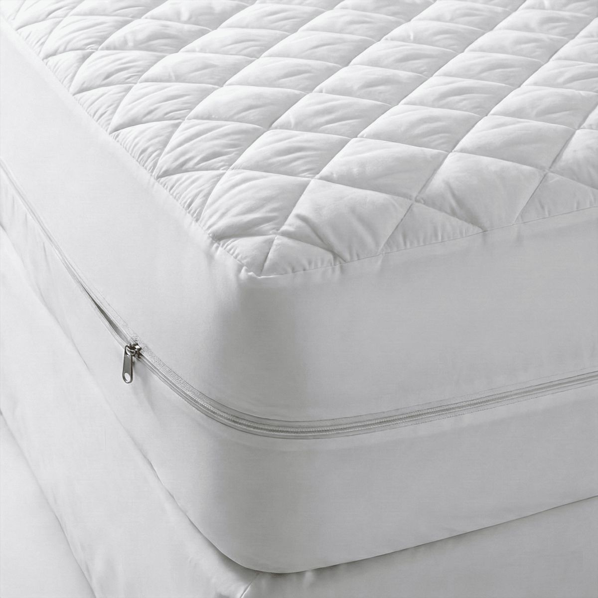 GENERICO - Forro de colchón con cierre 1.5 plazas IMPERMEABLE - ANTIÁCAROS - ACOLCHADO I DREAM SUPREME