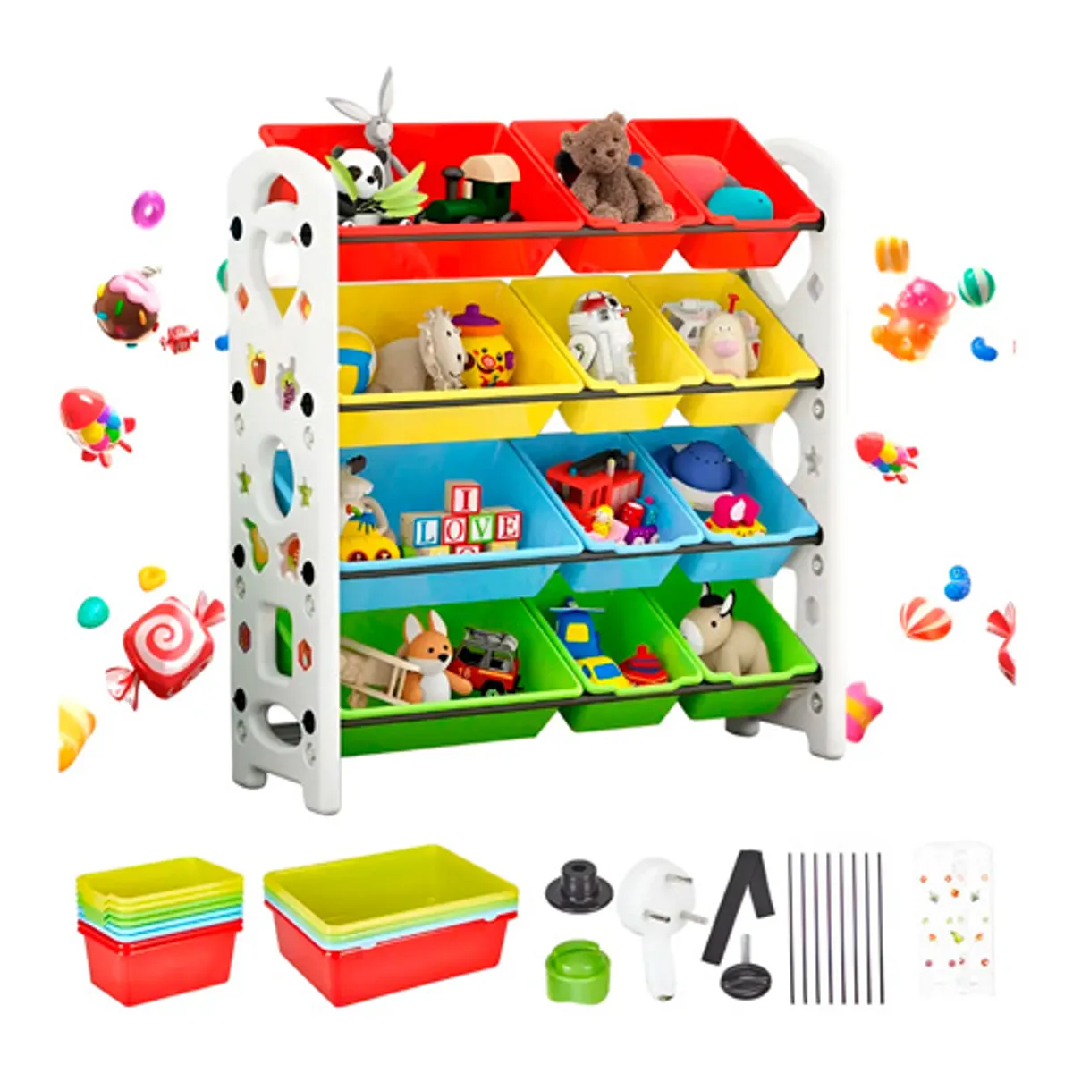 GENERICO - Estante De Almacenamiento Para Juguetes Niños Organizador