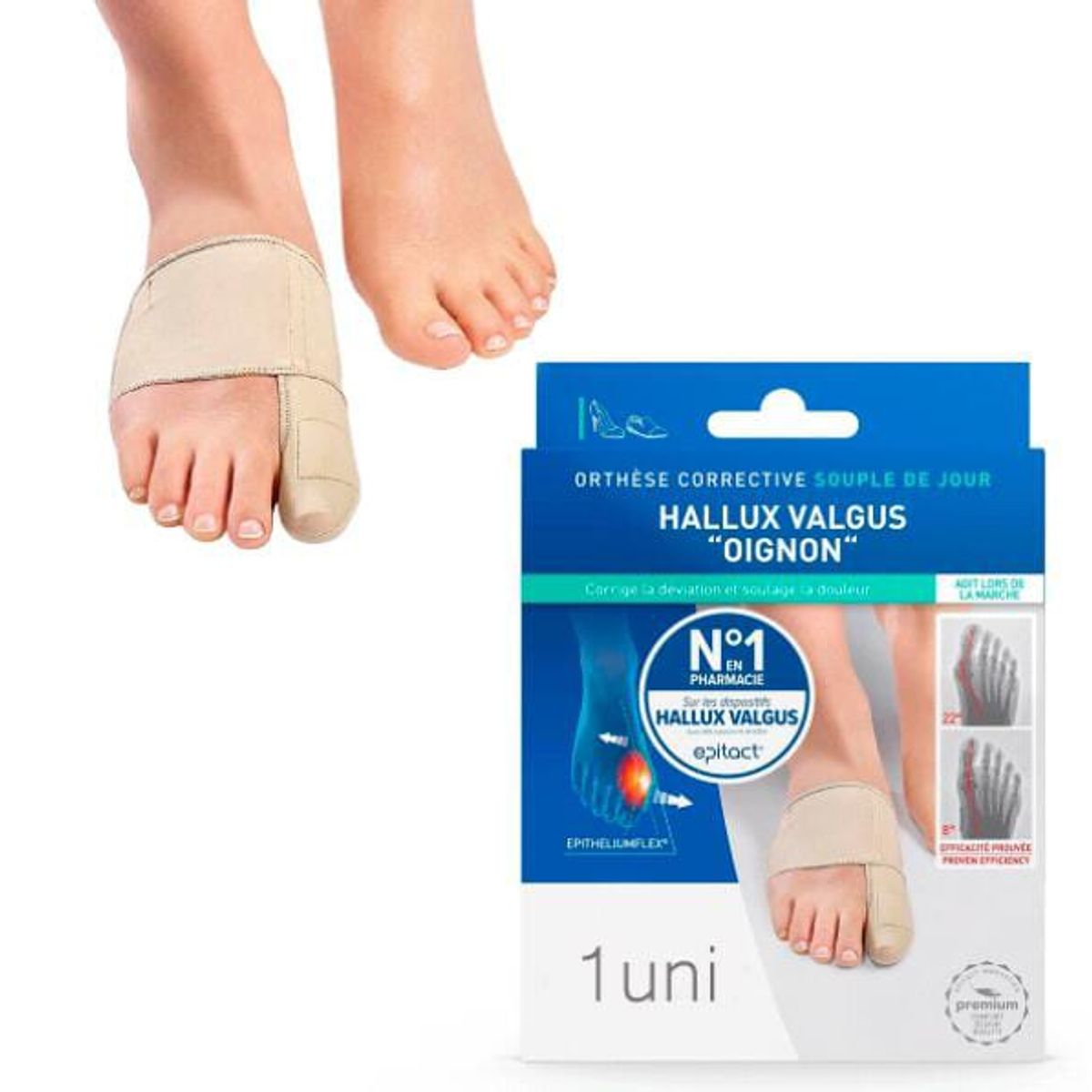 GENERICO - 1 par de corrector hallux valgus