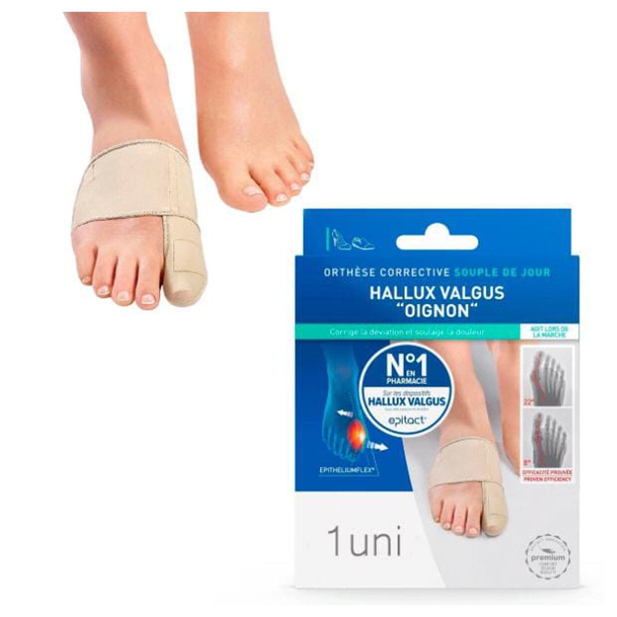 GENERICO - 1 par de corrector hallux valgus