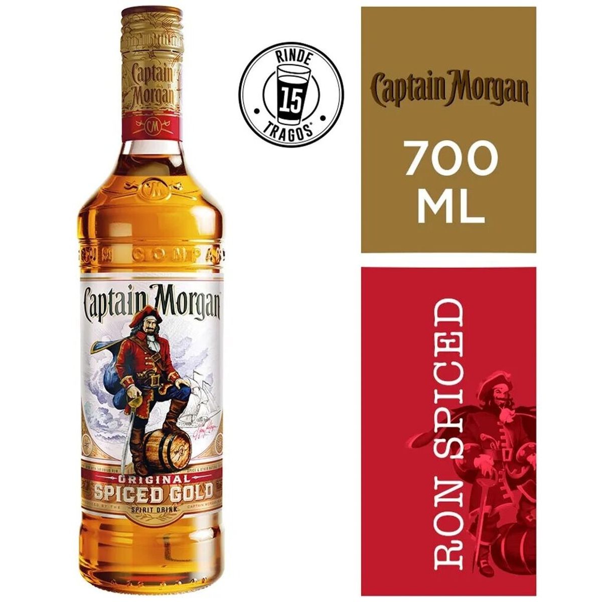CAPITAN MORGAN - RON CAPTAIN MORGAN 700ML