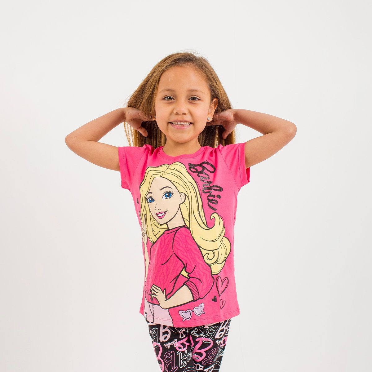 BARBIE - POLO BAS MC NIÑA BARBIE FUCSIA