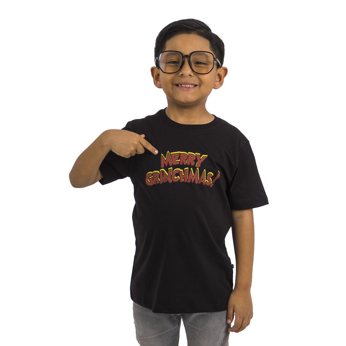 TEXTILES ARVAL - POLO BAS MC NIÑO THE GRINCH NEGRO