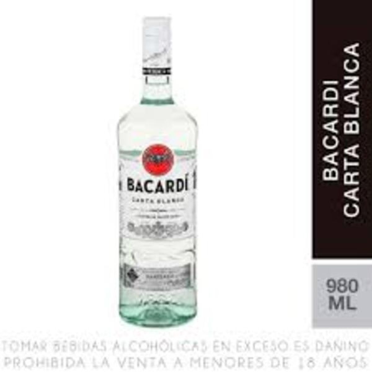 BACARDI - Ron Bacardi Blanco 980ML