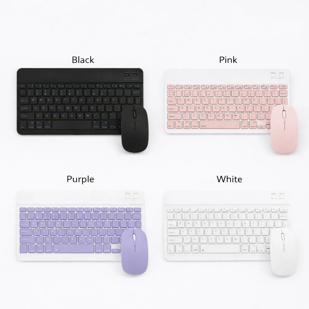 GENERICO - Teclado con Mouse Inalambrico para Pc Tablet Mac iPad y Celular