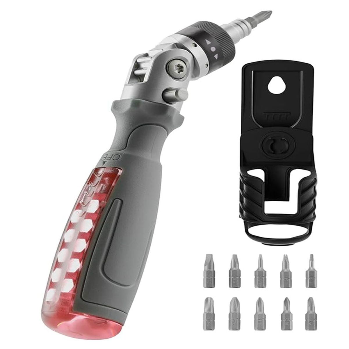 GENERICO - Destornillador Trinquete Multifuncional con Cabezal Giratorio