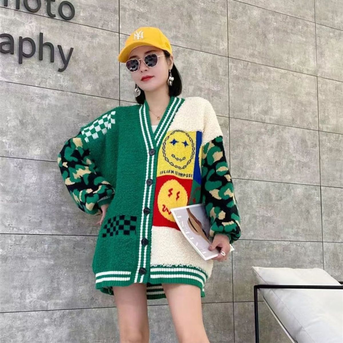 GENERICO - Chompa Mujer Gruesa Importada Botones Ev-85 Color Verde