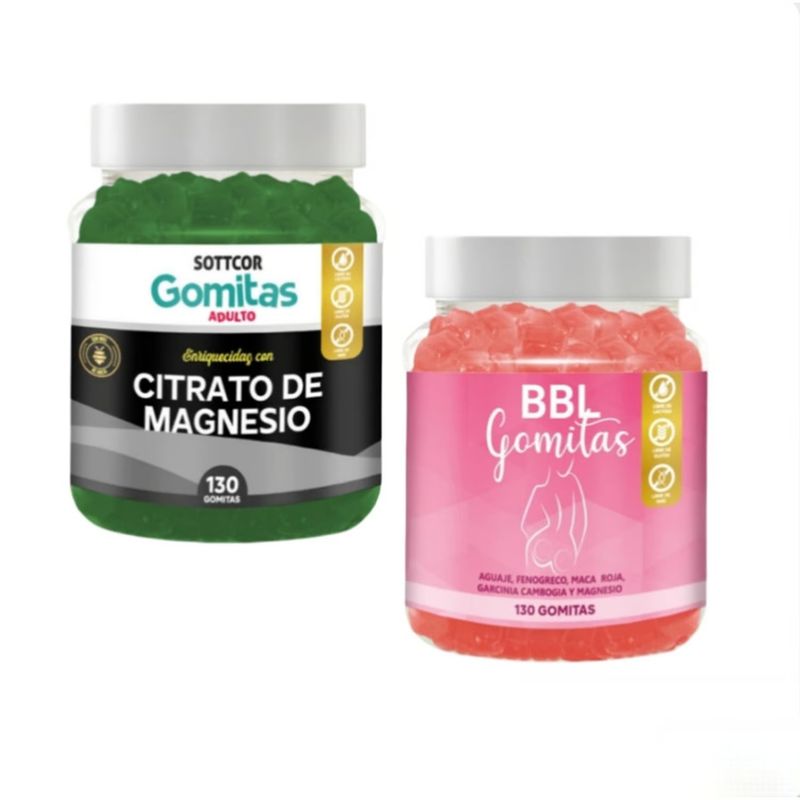 GENERICO - AGUAJE BBL EN GOMITAS + CITRATO DE MAGNESIO SOTTCOR PAC