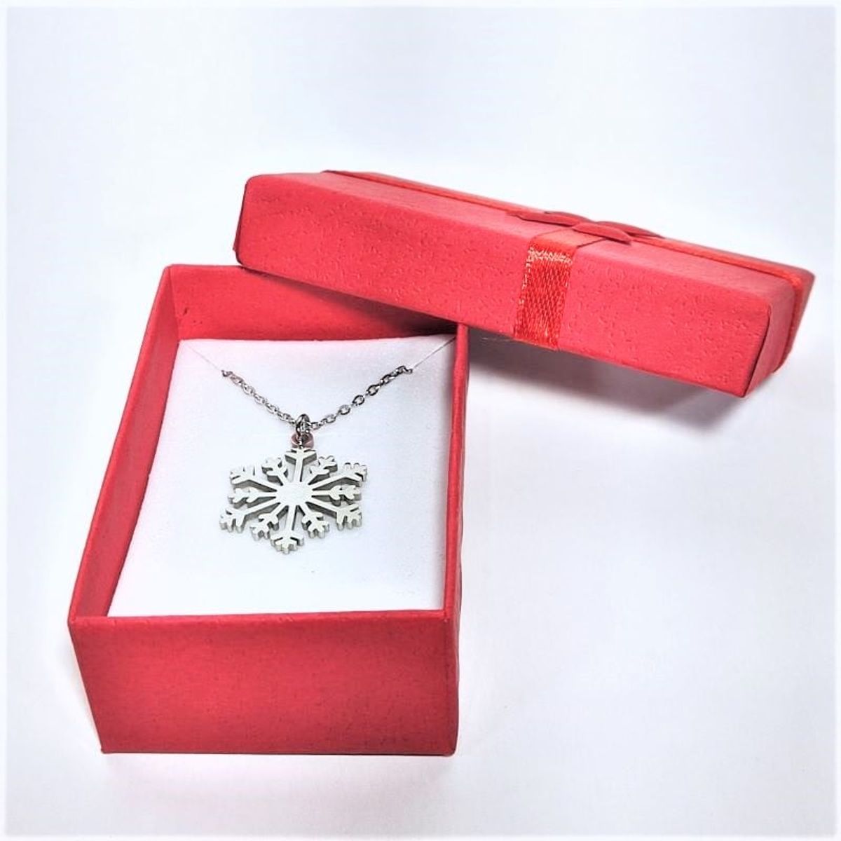 GENERICO - Collar para mujer Copo de nieve en acero inoxidable 316L