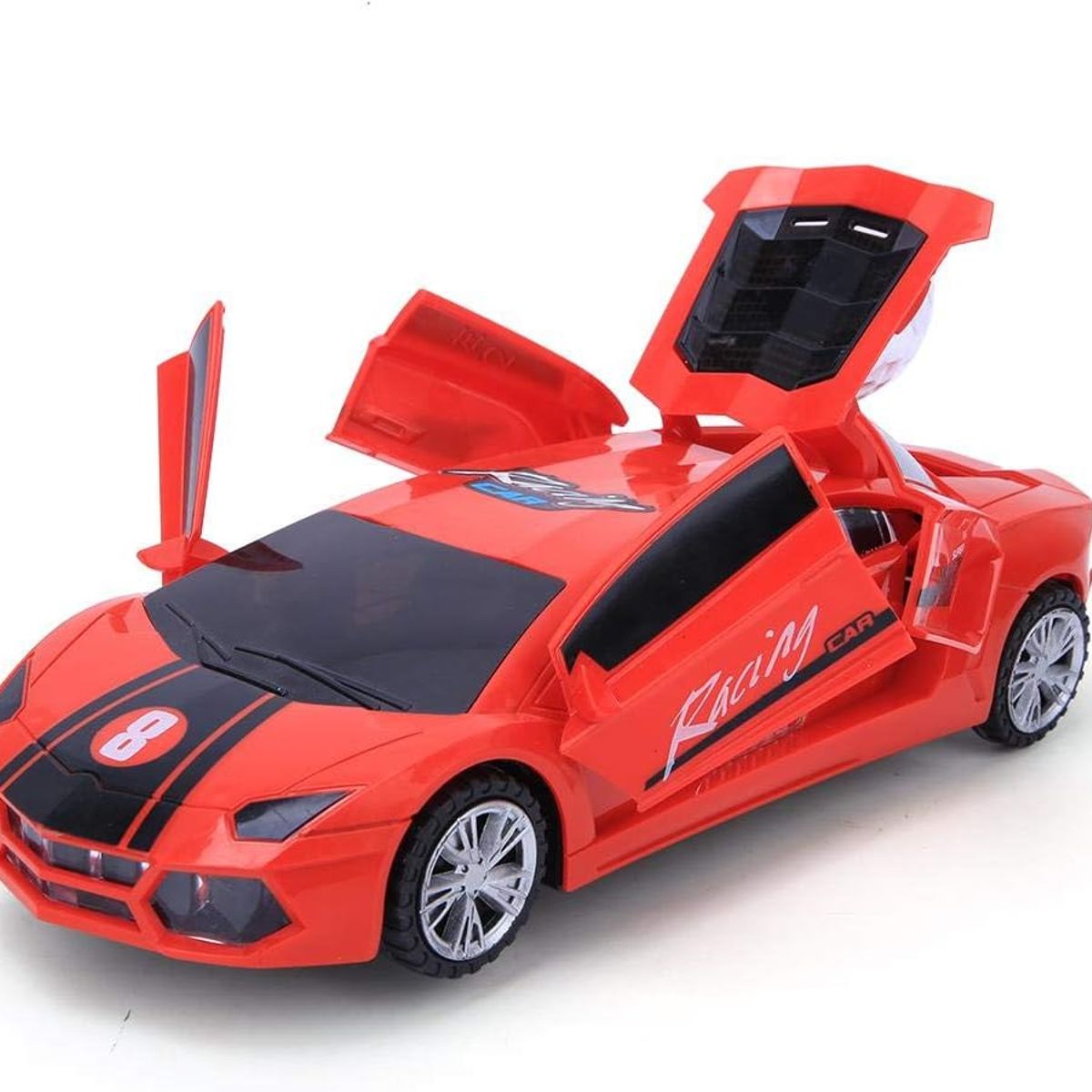 GENERICO - Juguete Auto Luces Led Incorporadas Eléctricas Giratorio