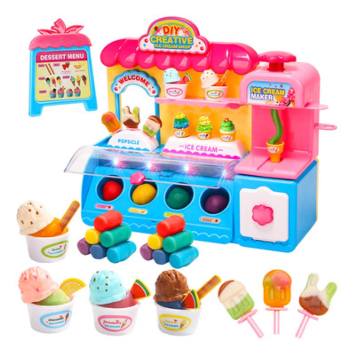 GENERICO - Máquina de Helados Infantil con luces y sonido - juguete