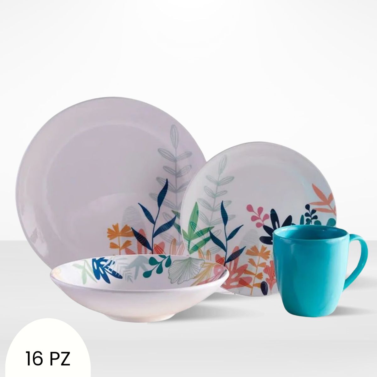 CORONA - Juego de Vajilla Anahi 16 Piezas Corona