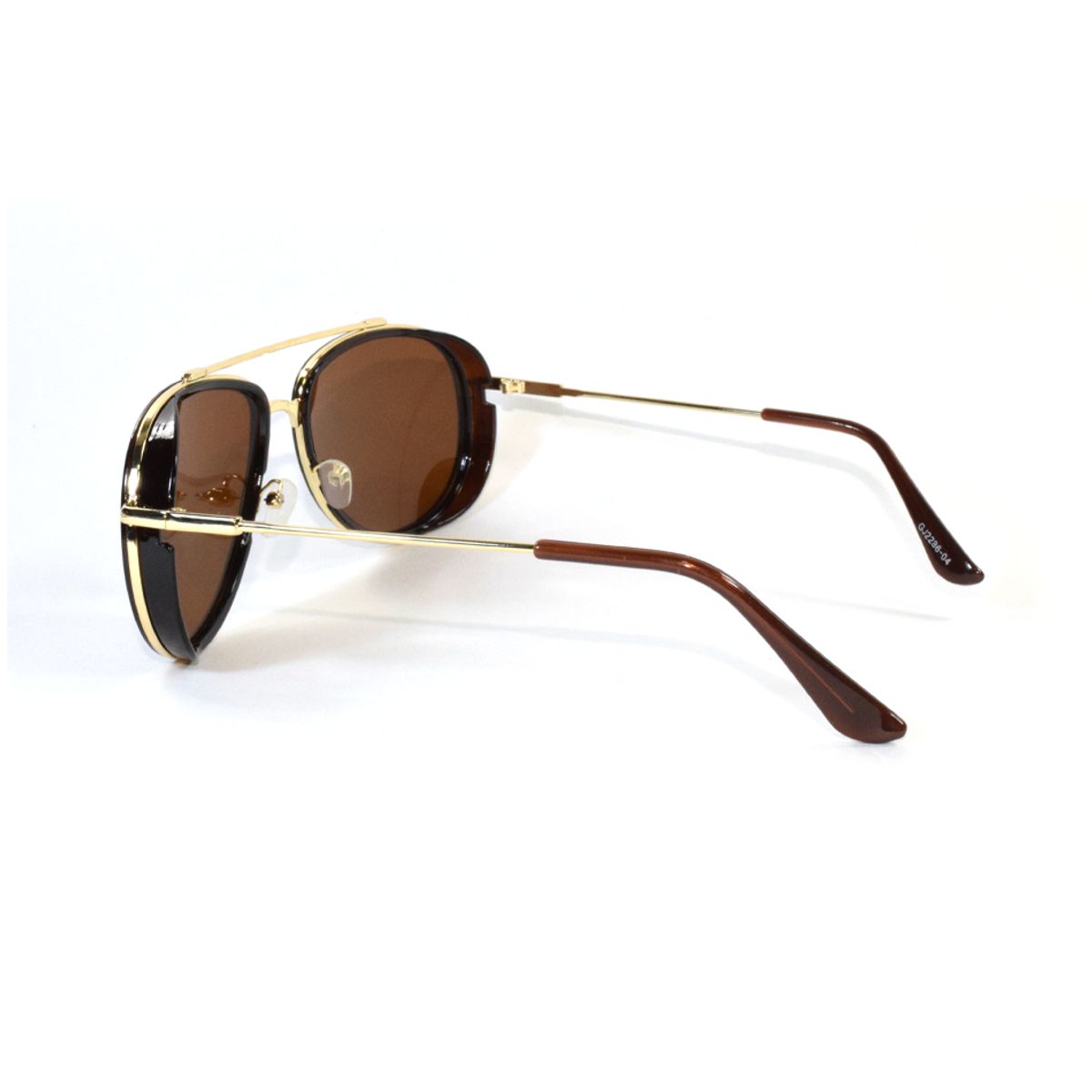 GENERICO - Lentes de sol Estilo Unisex uv400 - Dorado Marrón