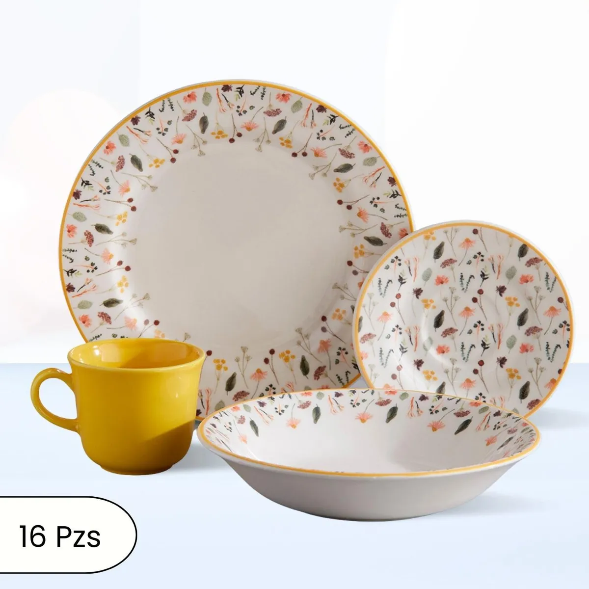 CORONA - Juego de Vajilla Ashley 16 Piezas Corona