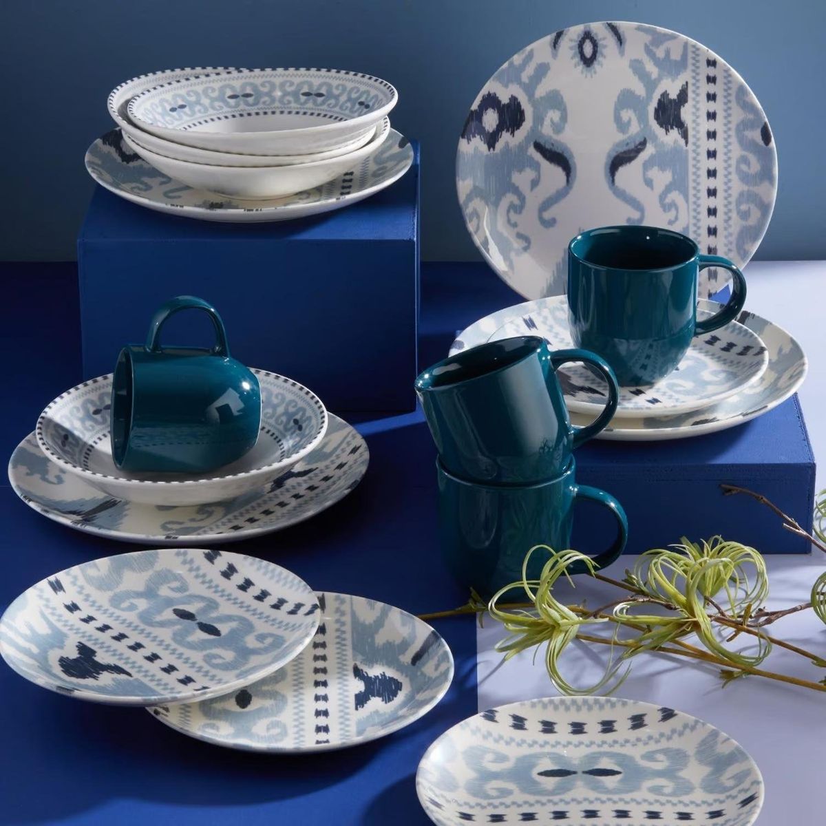 CORONA - Juego de Vajilla Azteca 16 Piezas Corona