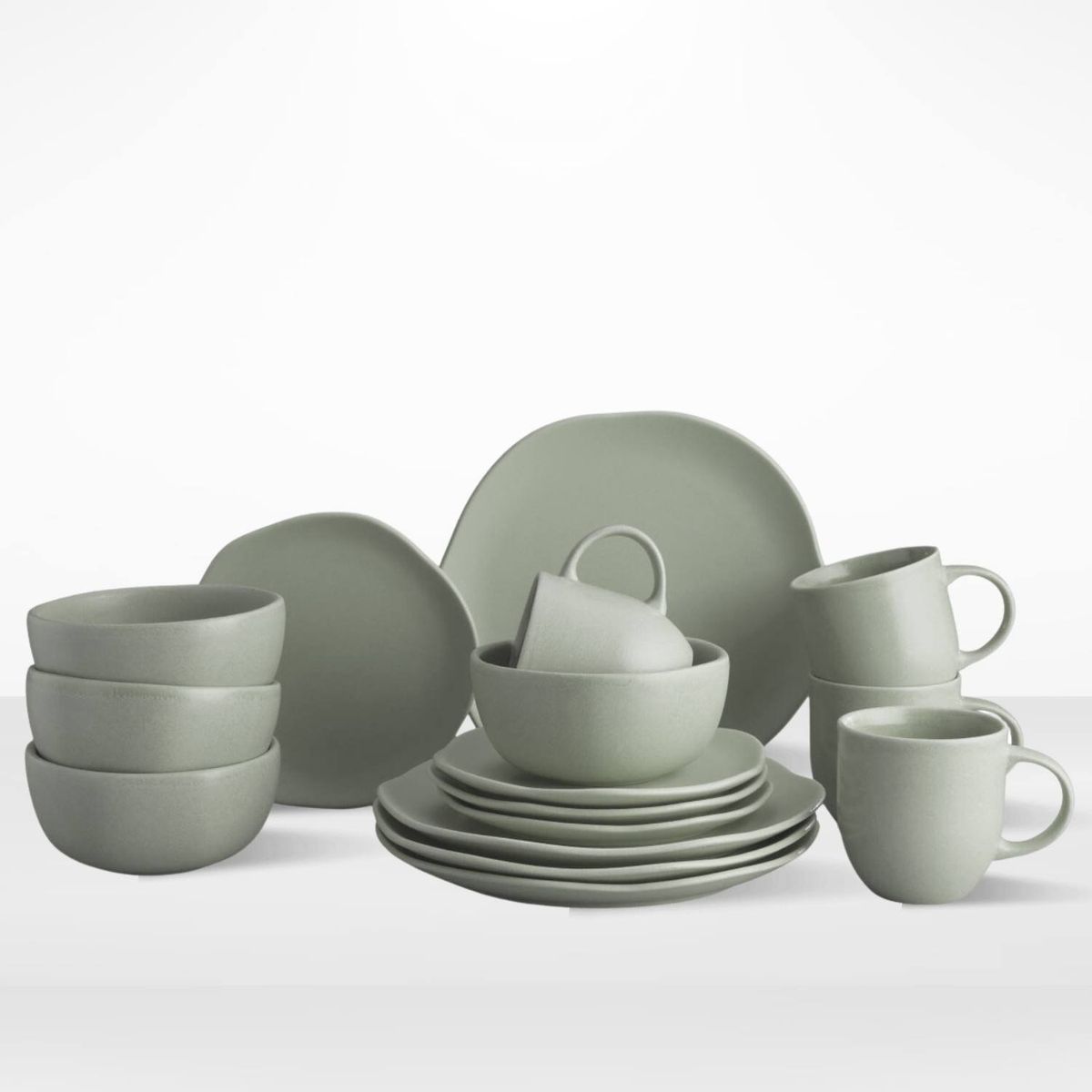 CORONA - Juego de Vajilla Olivo 16 Piezas Corona