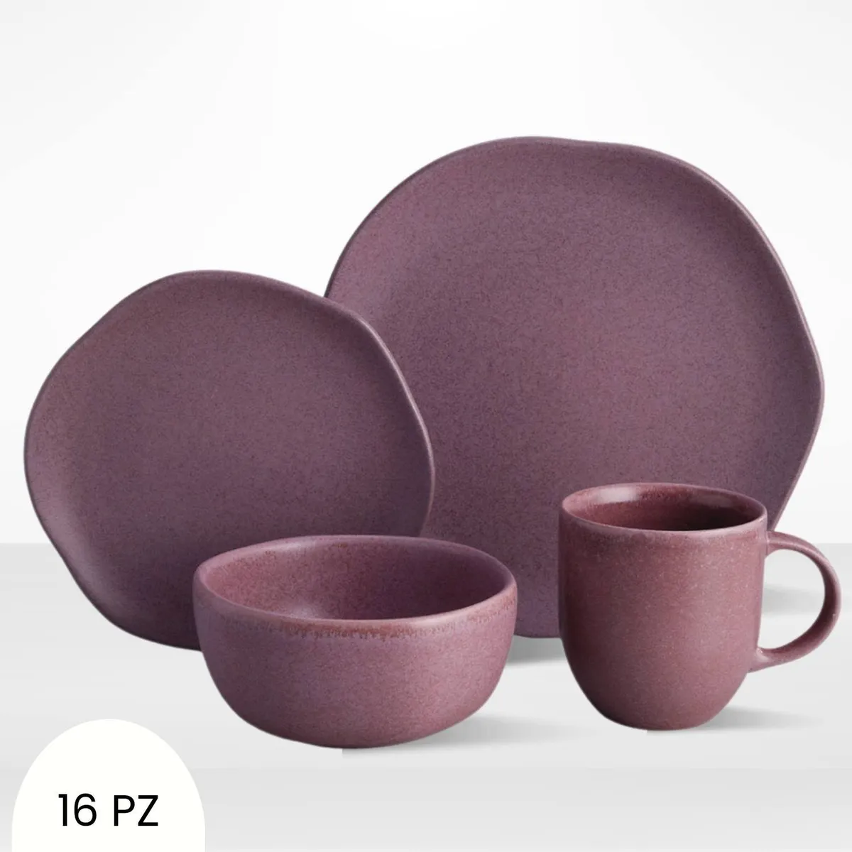 CORONA - Juego de Vajillas Gulupa 16 Piezas Corona