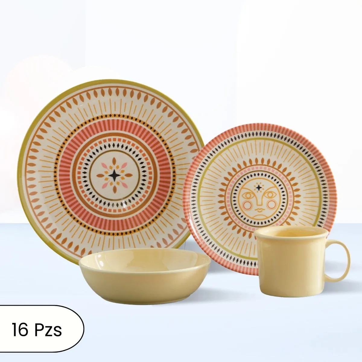 CORONA - Juego de Vajilla Solei 16 Piezas Corona