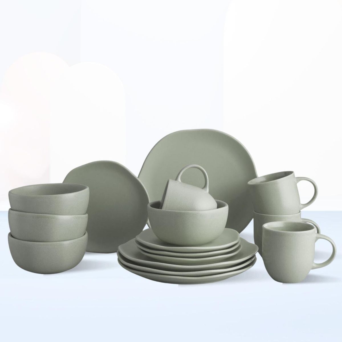 CORONA - Juego de Vajilla Olivo 16 Piezas Corona