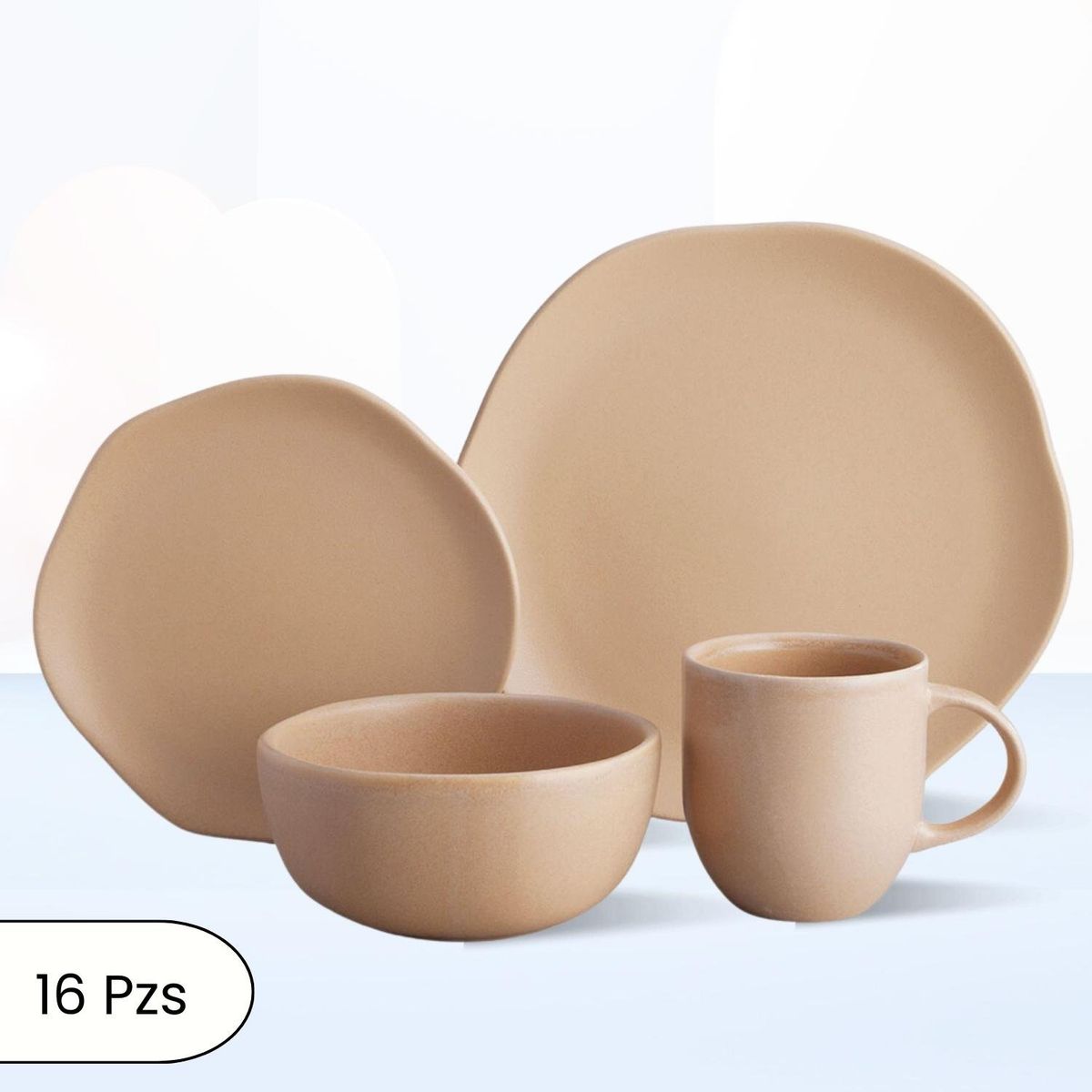 CORONA - Juego de Vajillas Areia 16 Piezas Corona