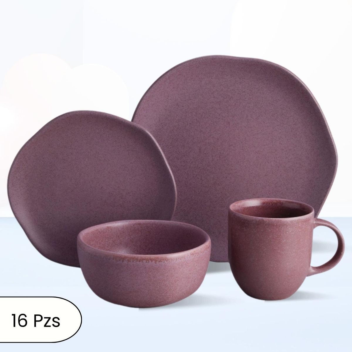 CORONA - Juego de Vajillas Gulupa 16 Piezas Corona