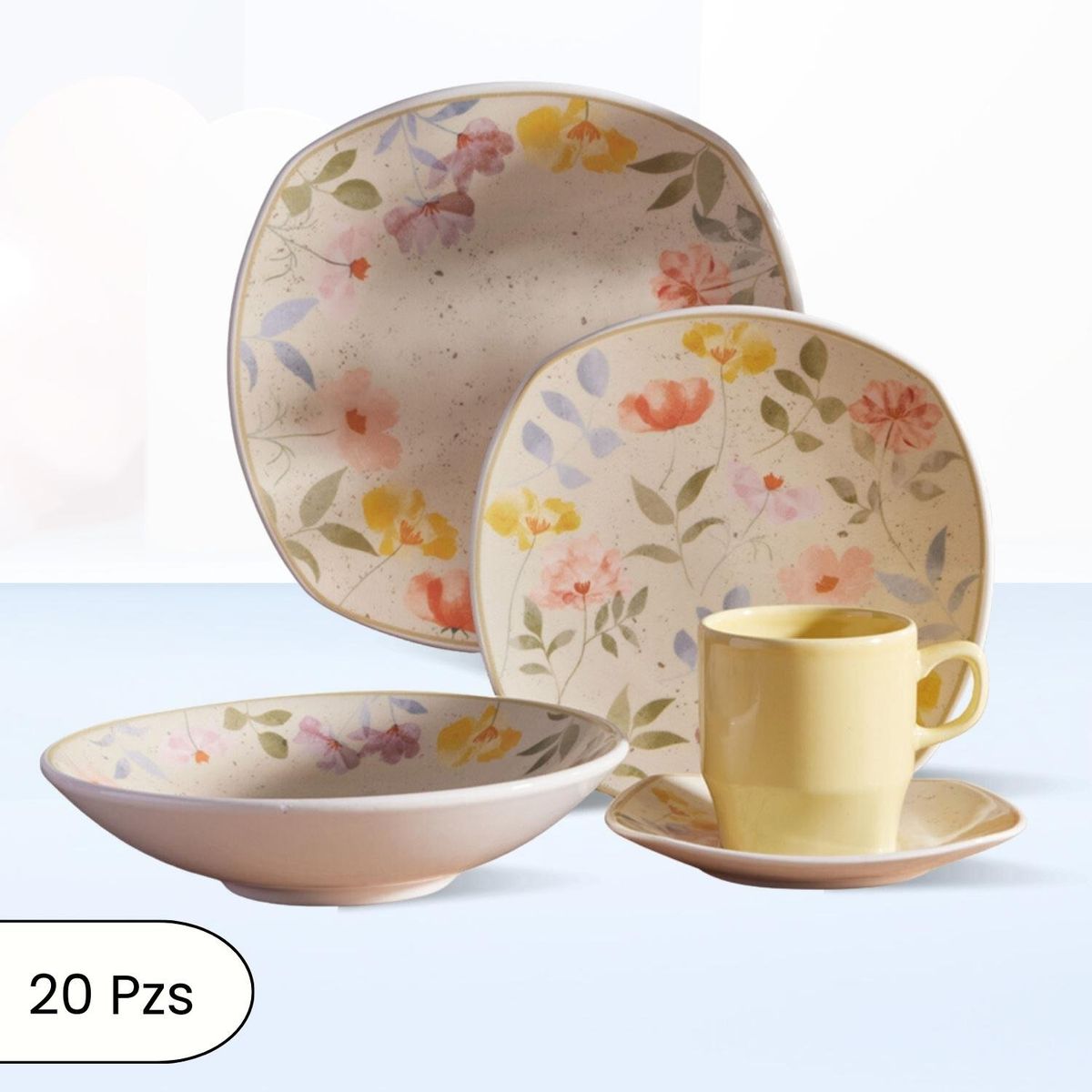 CORONA - Juego de Vajillas Alisa 20 Piezas Corona