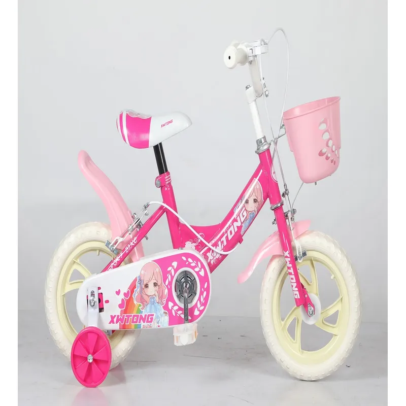 GENERICO - Bicicleta Para Niña Infantil Kids Aro 12 Tri Fucsia AK