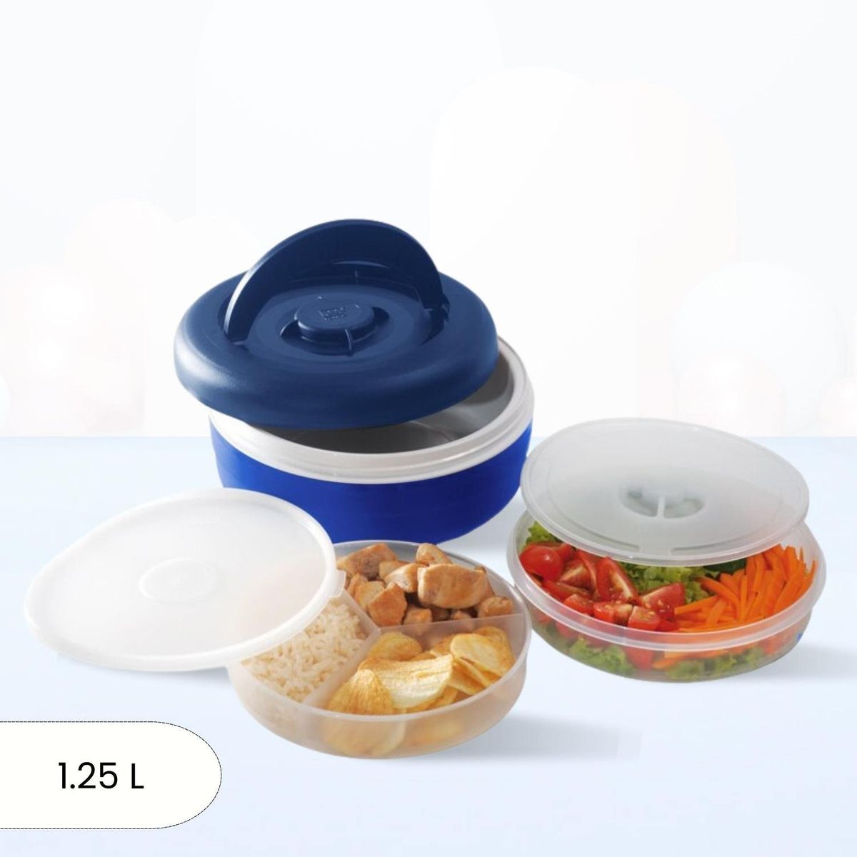 POLIMES - Termo de Comida Porta Lunch Azul 125 L