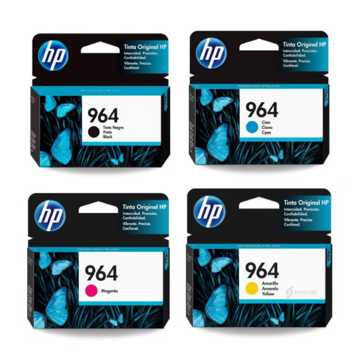 HP - Kit Tinta HP 964 Cyan Magenta Amarillo Negro