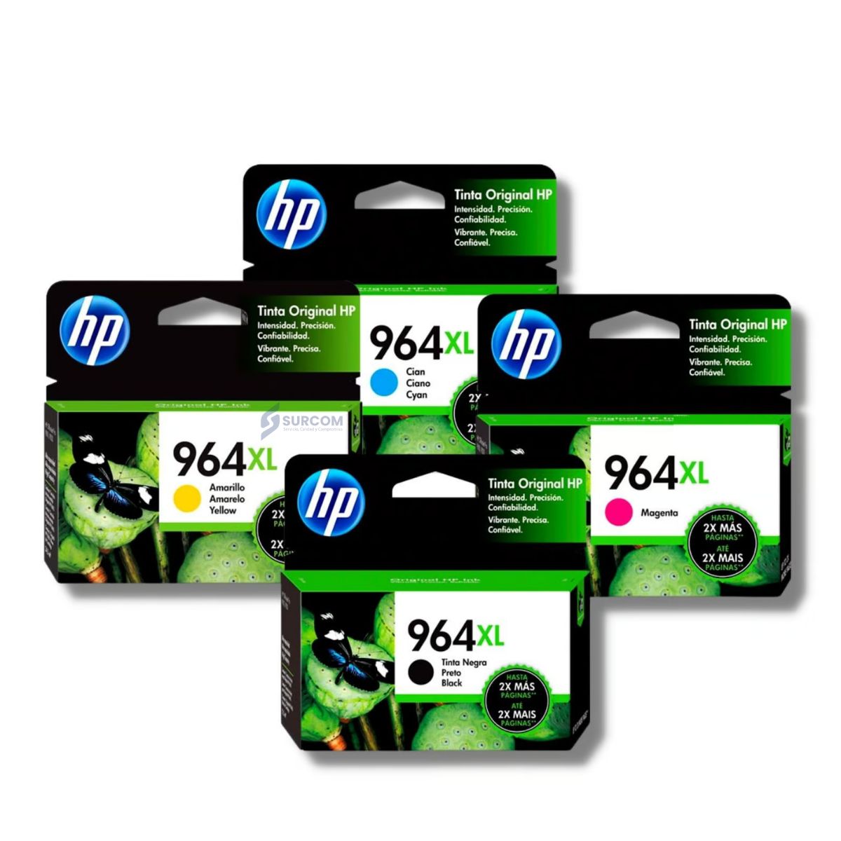 HP - Kit Tinta HP 964XL Cyan Magenta Amarillo Negro