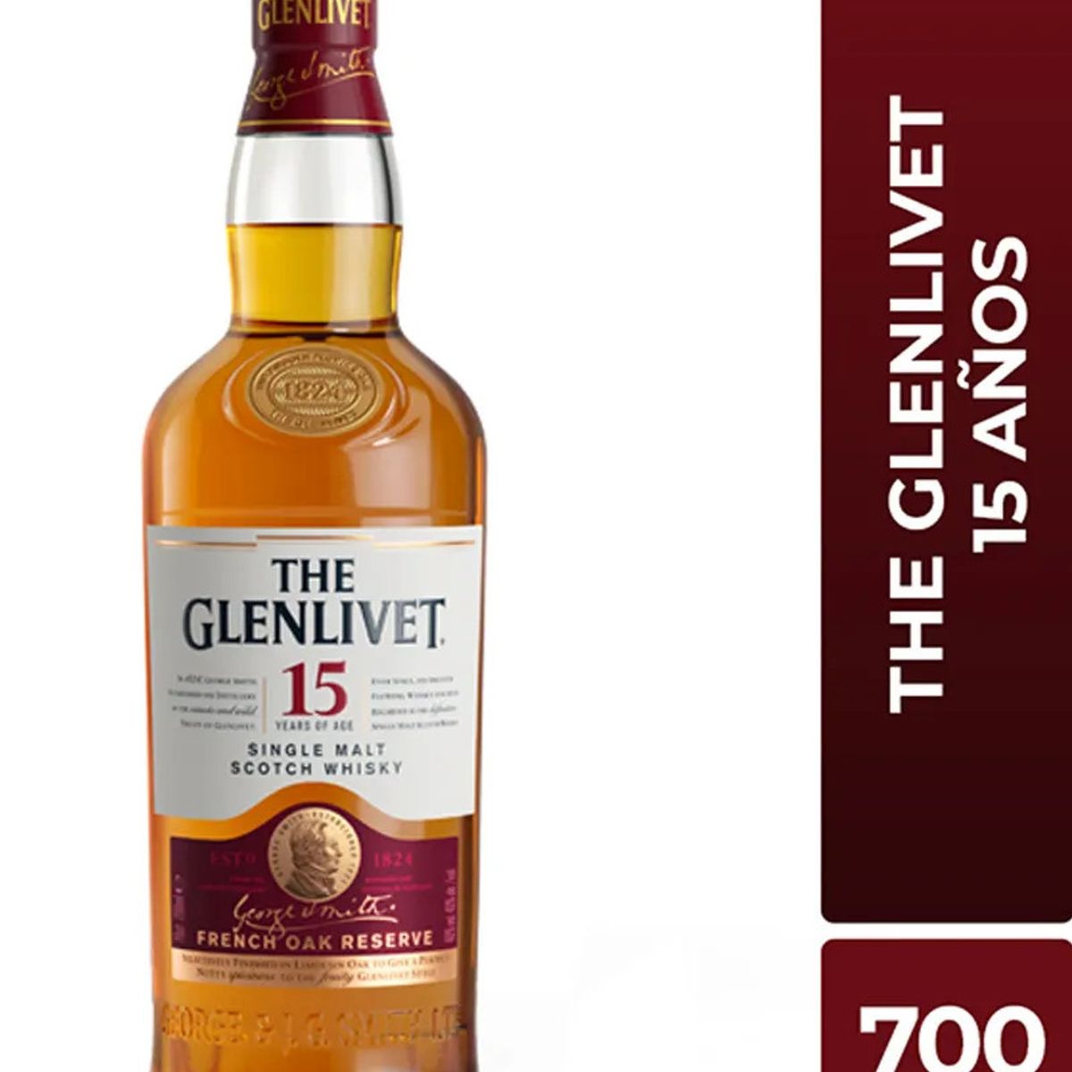 THE GLENLIVET - WHISKY THE GLENLIVET 15 AÑOS 700ml