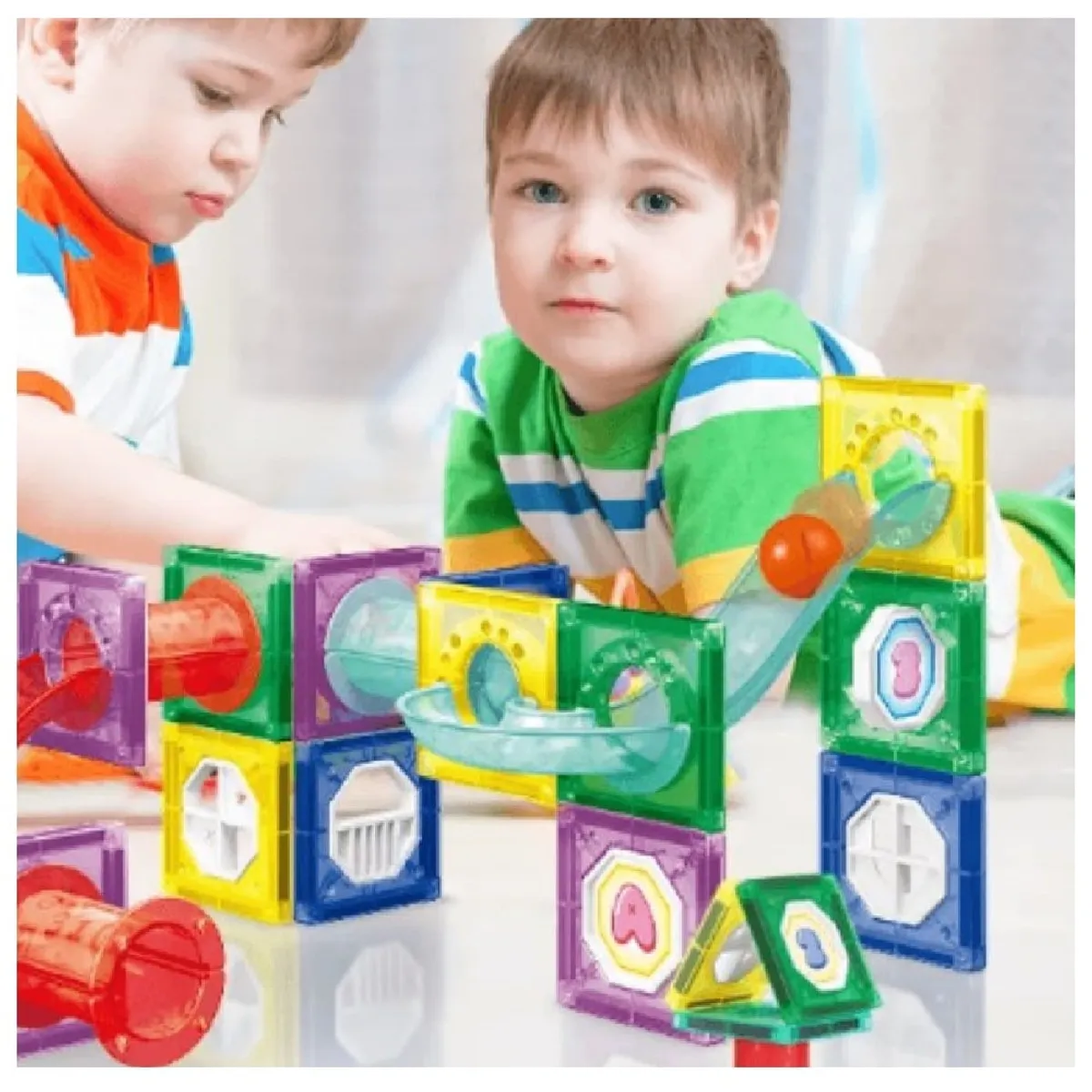 GENERICO - Bloques Magnéticos Juguete Construcción imanes 47 piezas