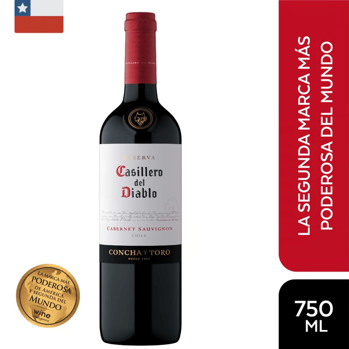 CASILLERO DEL DIABLO - Vino Casillero del Diablo Cabernet Sauvignon 750ML