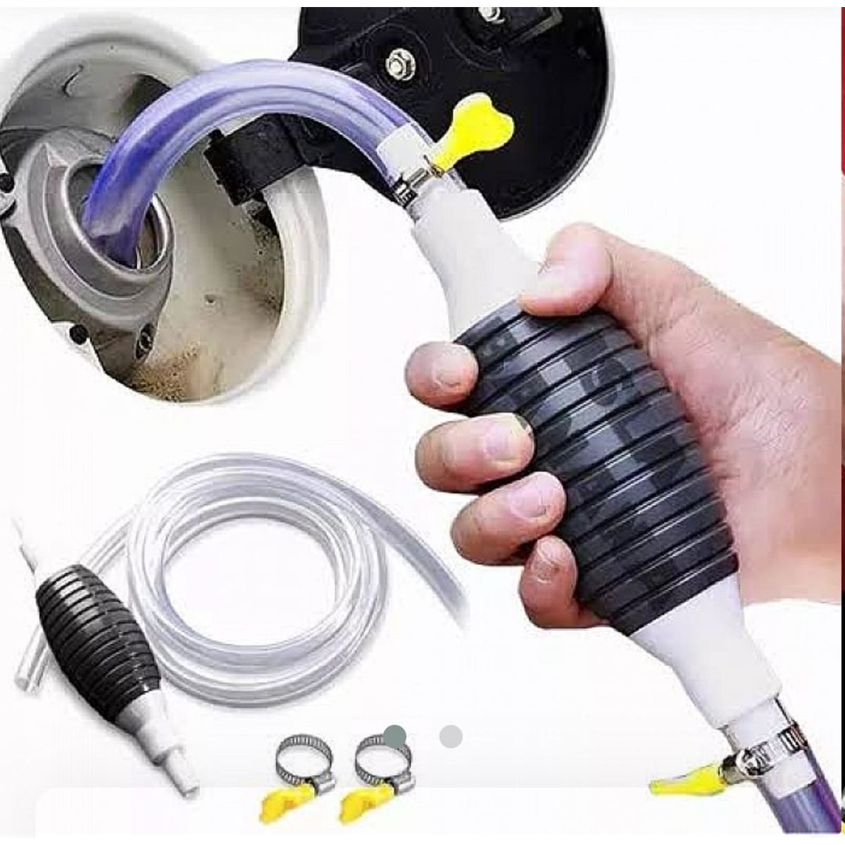 GENERICO - BOMBA MANUAL PARA TRASBASE DE LIQUIDOS agua o gasolina con abrazadera