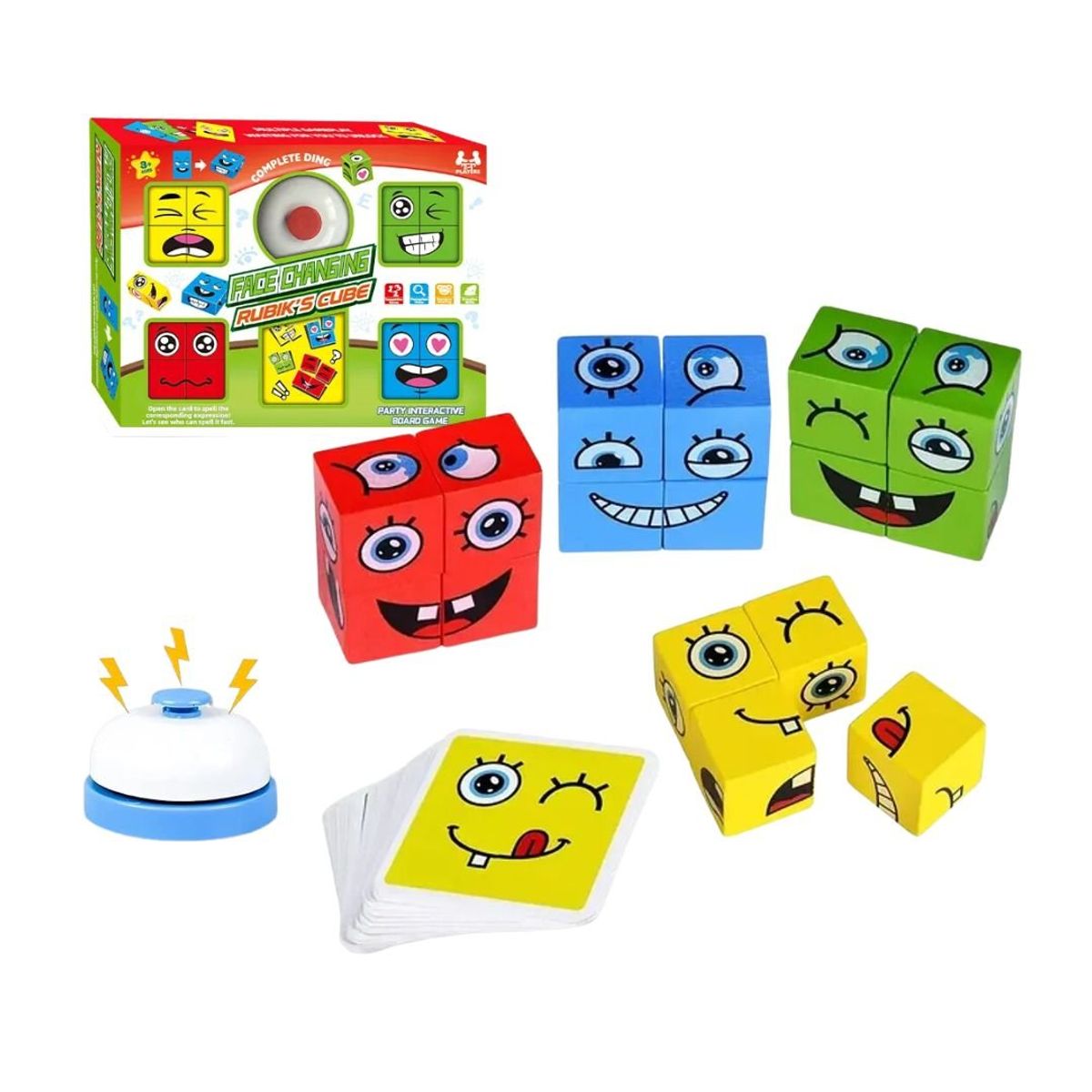 GENERICO - Juego Didáctico Puzzle Cubo De Emociones Para Niños