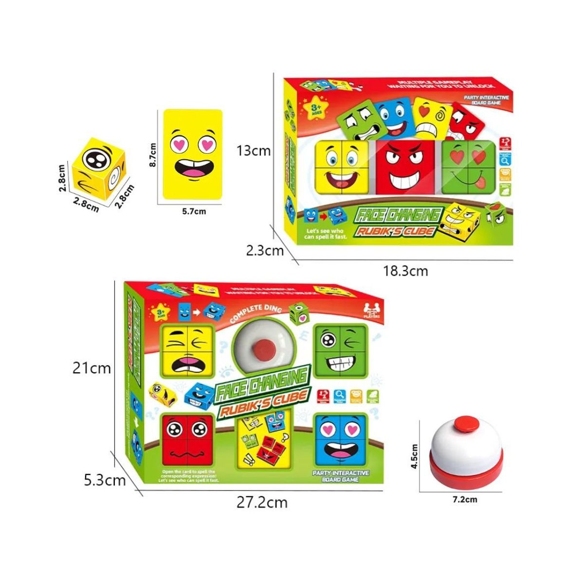 GENERICO - Juego Didáctico Puzzle Cubo De Emociones Para Niños