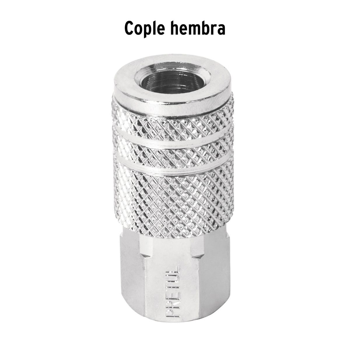 PRETUL - Acople 1/4" Hembra para Compresora 27028 Pretul