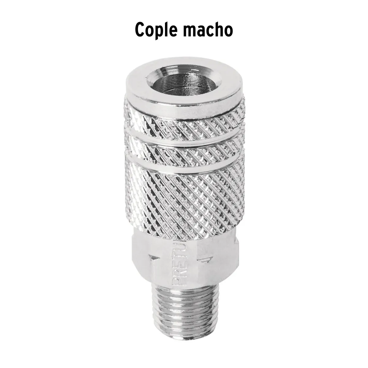 PRETUL - Acople 1/4" Macho para Compresora 27029 Pretul