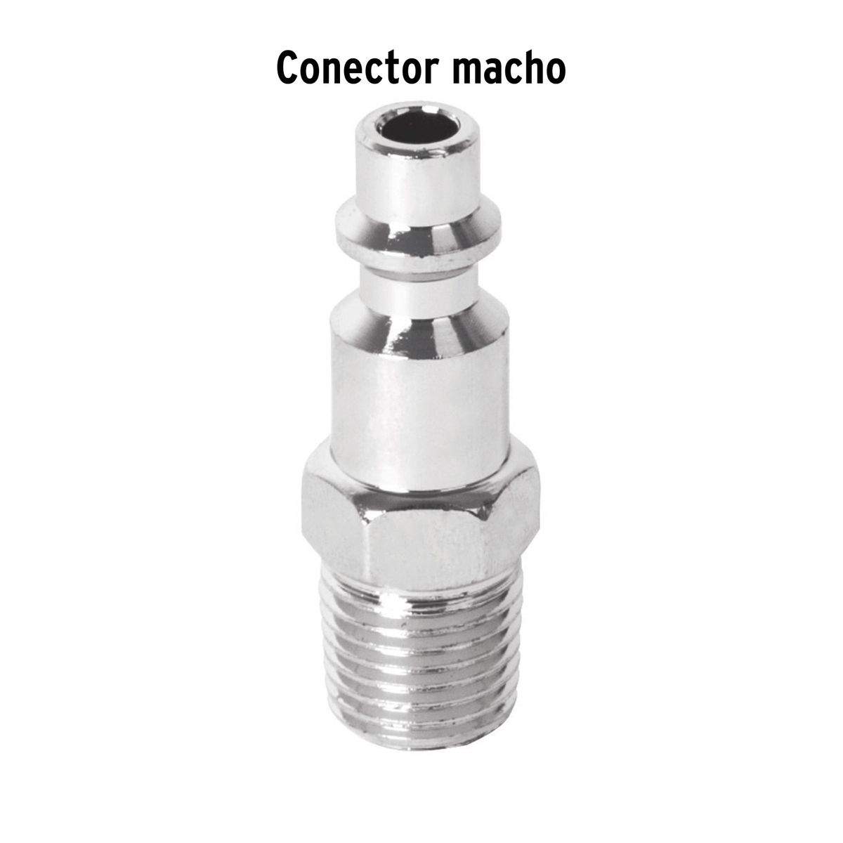 PRETUL - Conectores 1/4" Macho para Compresora 27023 Pretul