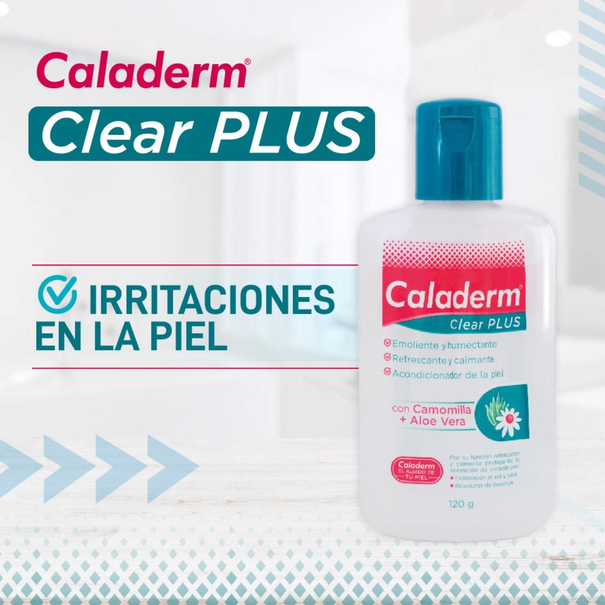 GENERICO - Crema Caladerm Clear Plus Aloe Vera - 120 Gr
