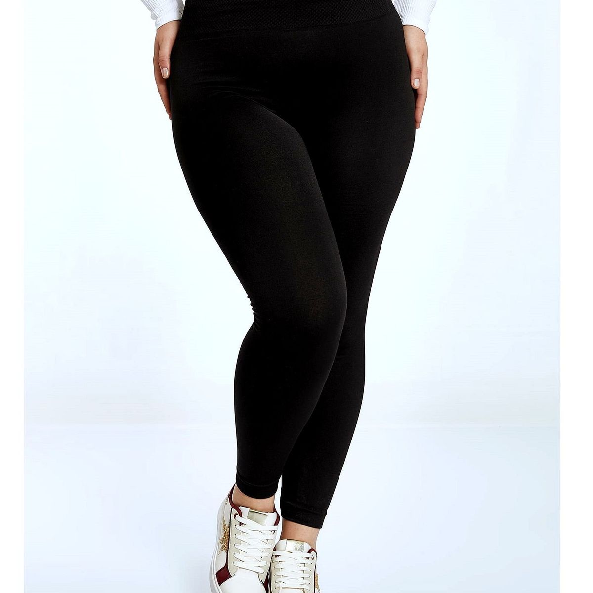 OEM - Leggins a la Cintura Calentador Interior Mujer Microfleece Plus L-XXL