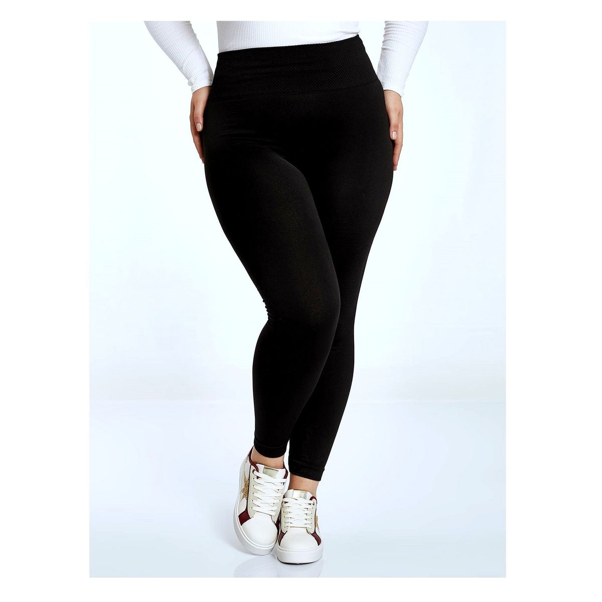 OEM - Leggins a la Cintura Calentador Interior Mujer Microfleece Plus L-XXL
