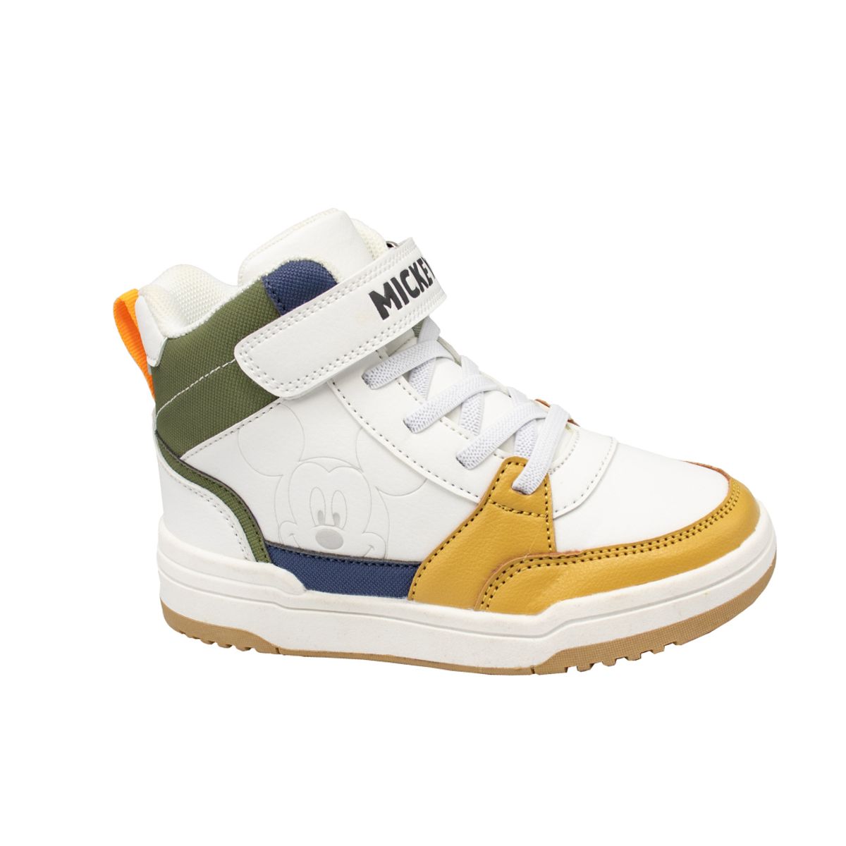 DISNEY - Zapatillas Mickey Mouse Botin Mostaza Niño