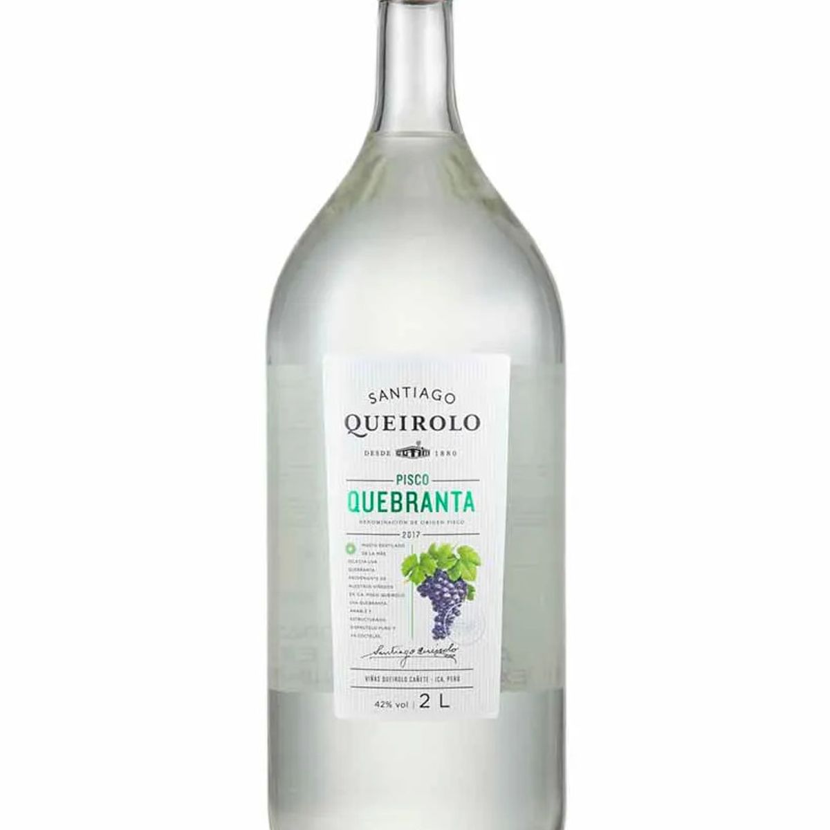 SANTIAGO - Pisco Santiago Queirolo Quebranta 2L