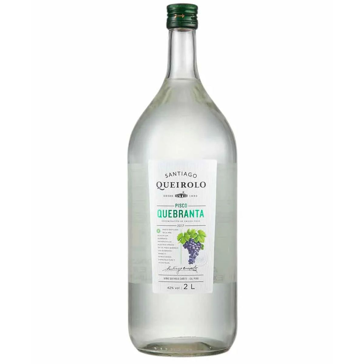 SANTIAGO - Pisco Santiago Queirolo Quebranta 2L