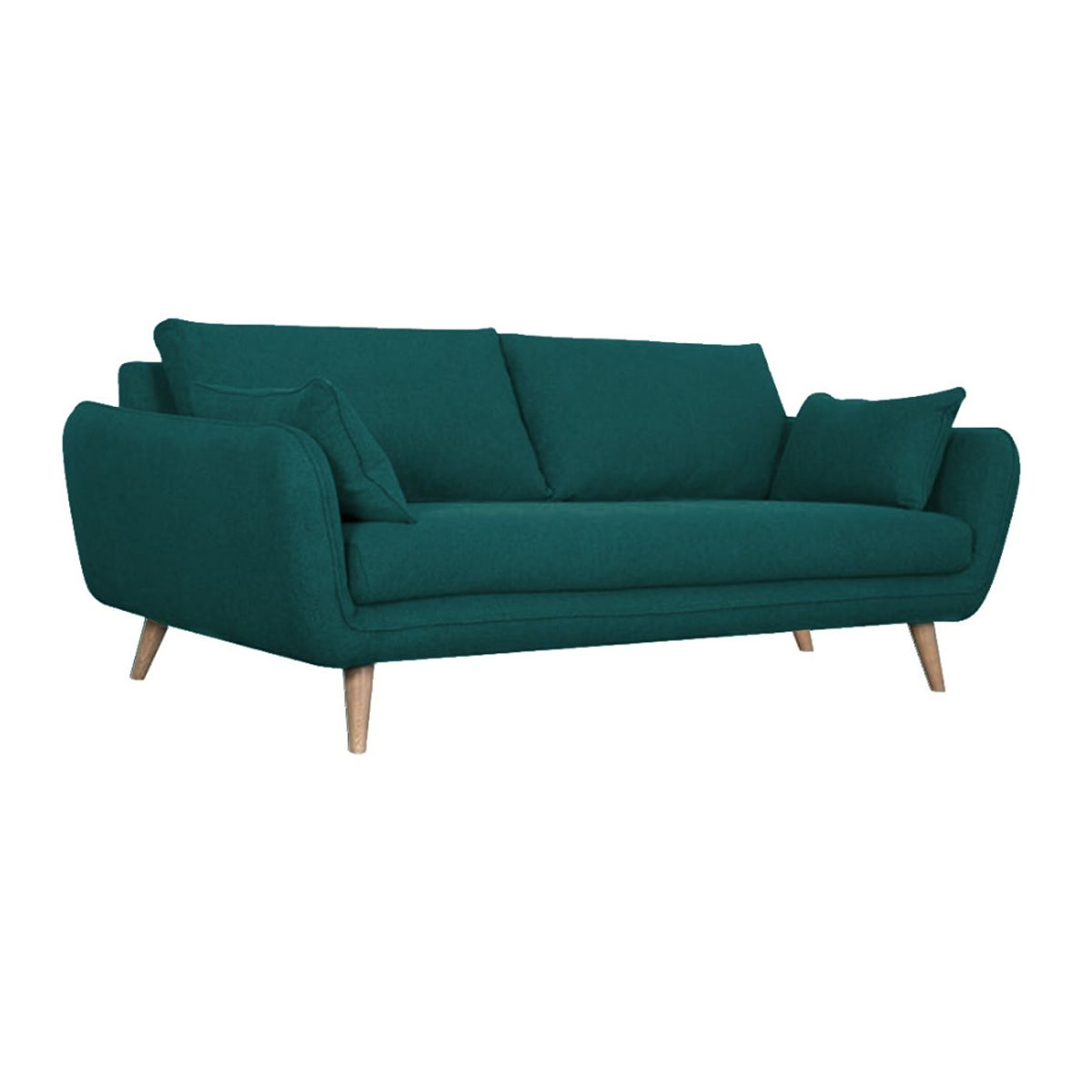 HOGAR & SPACIOS - HYS SOFA 3 CUERPOS TAURO VERDE MAR
